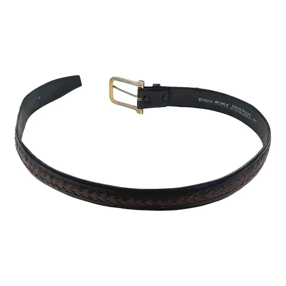 Braided Cowhide Leather Belt